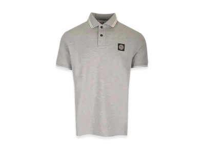 Stone Island 2SC18 Stretch Cotton Pique Short Sleeve Polo Shirt - 24SS "Dust Melange"