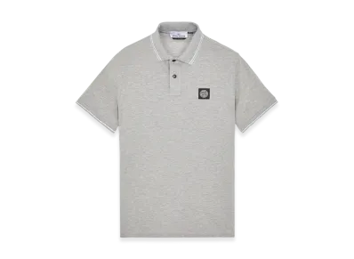 Stone Island 2SC18 Stretch Cotton Pique Short Sleeve Polo Shirt - 23SS "Dust Melange"