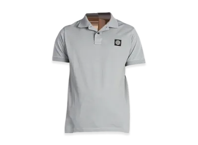 Stone Island 2SC17 Stretch Organic Cotton Pique Slim Fit S/S Polo Shirt - 24FW "Green Grey"