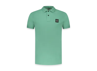 Stone Island 2SC17 Stretch Cotton Pique Polo Shirt - 24SS "Light Green"