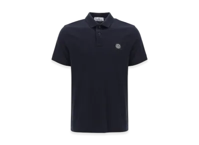 Stone Island 2SC17 Stretch Cotton Pique Polo Shirt - 24SS "Navy Blue"