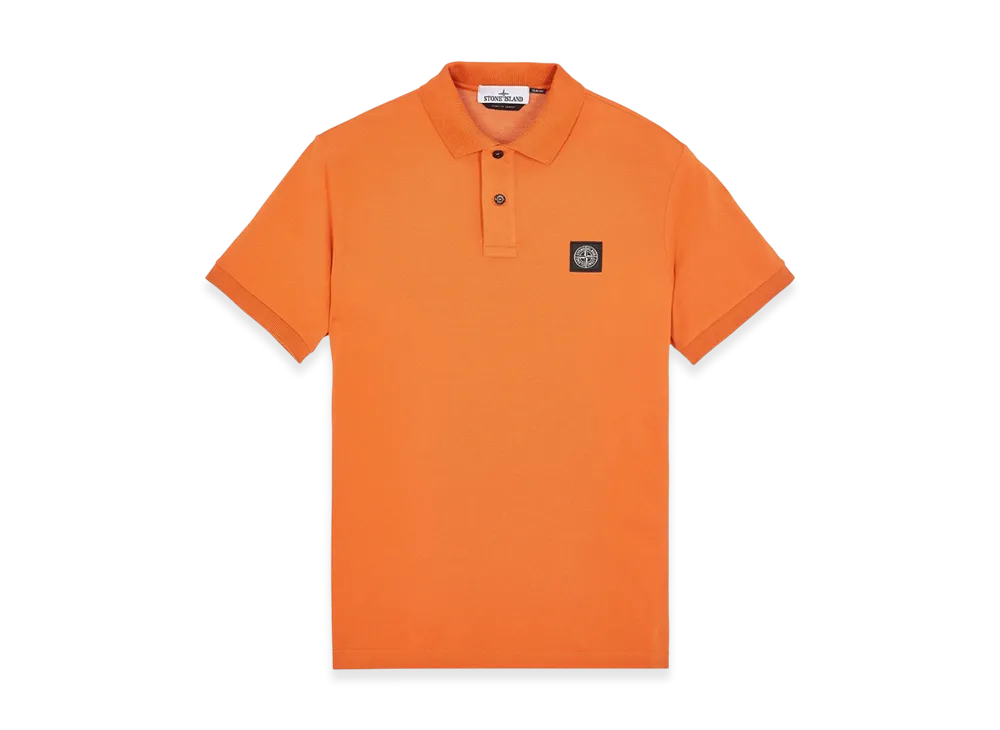 Stone Island 2SC17 Stretch Cotton Pique Polo Shirt - 23SS "Sienna Brown"