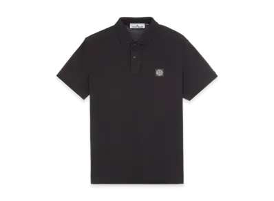 Stone Island 2SC17 Stretch Cotton Pique Polo Shirt - 23SS "Black"