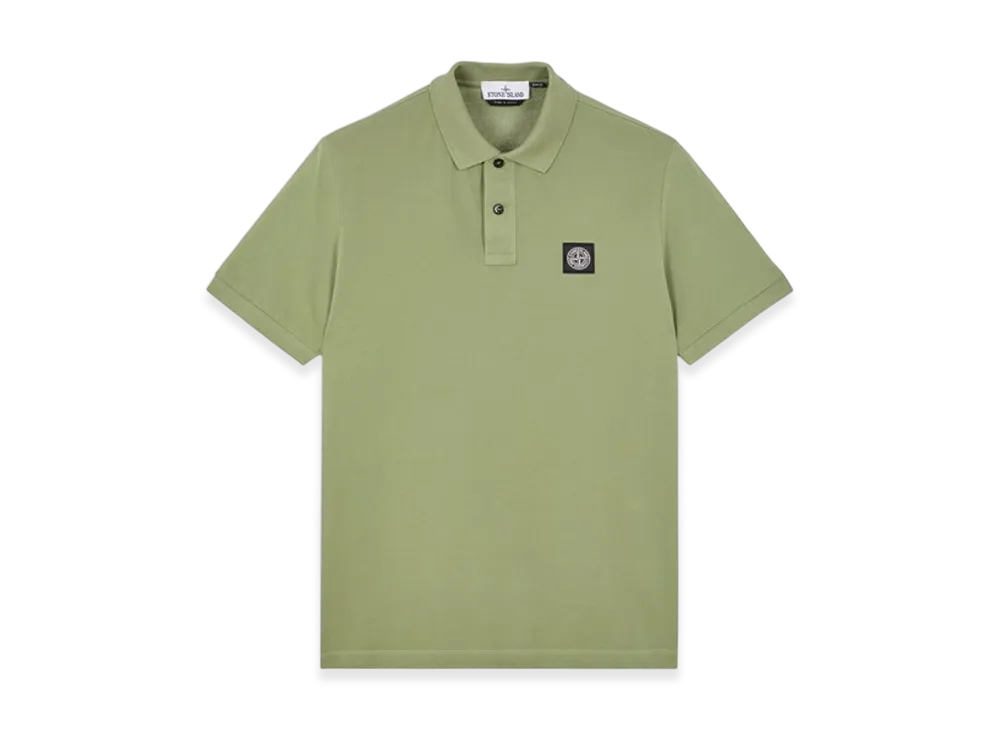 Stone Island 2SC17 Stretch Cotton Pique Polo Shirt - 23SS "Sage Green"