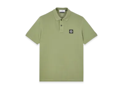 Stone Island 2SC17 Stretch Cotton Pique Polo Shirt - 23SS "Sage Green"