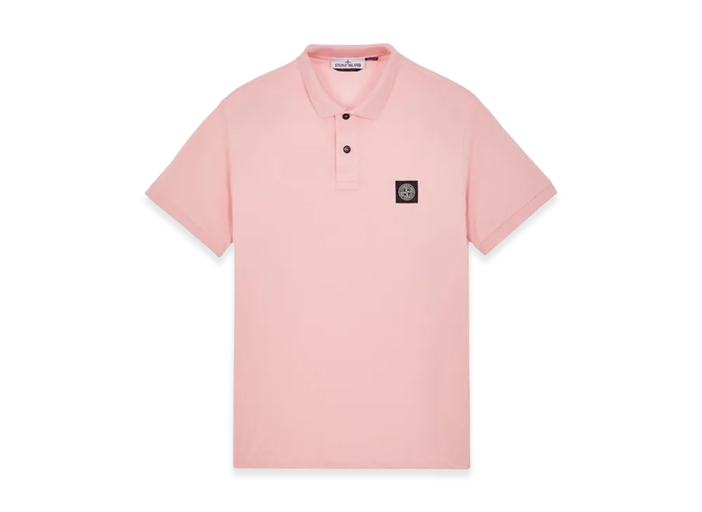 Stone Island 2SC17 Stretch Cotton Pique Polo Shirt - 23SS "Pink"