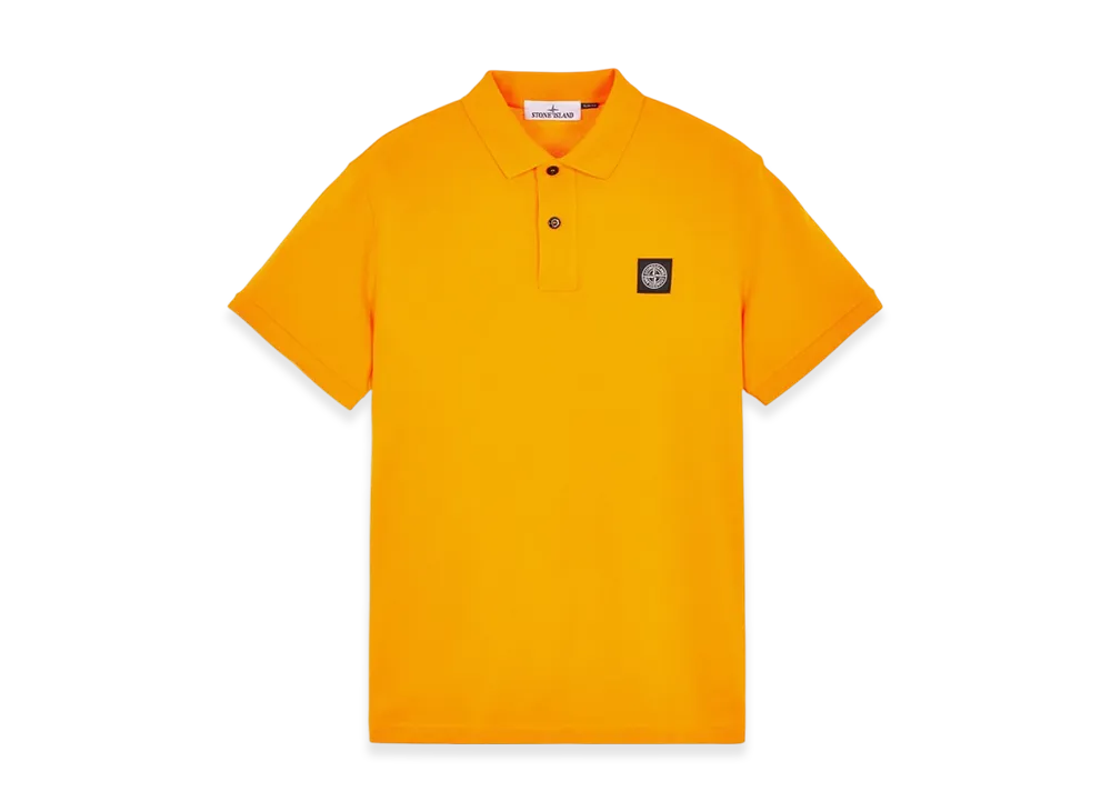Stone Island 2SC17 Stretch Cotton Pique Polo Shirt - 23SS "Orange"