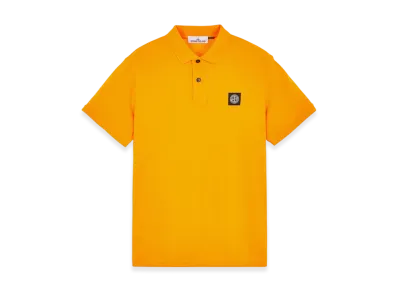 Stone Island 2SC17 Stretch Cotton Pique Polo Shirt - 23SS "Orange"