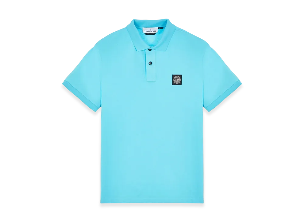Stone Island 2SC17 Stretch Cotton Pique Polo Shirt - 23SS "Turquoise"