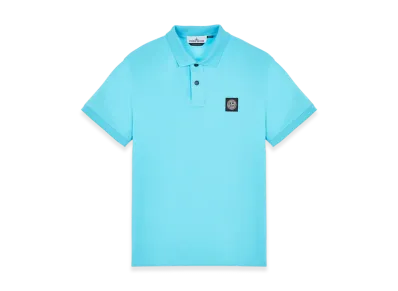 Stone Island 2SC17 Stretch Cotton Pique Polo Shirt - 23SS "Turquoise"