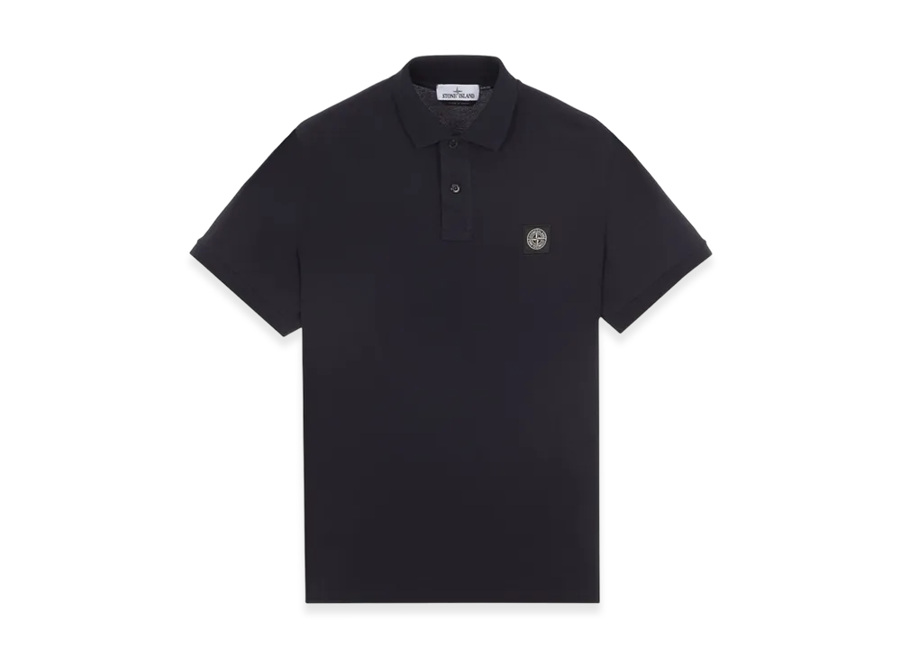 Stone Island 2SC17 Stretch Cotton Pique Polo Shirt - 23SS "Navy Blue"