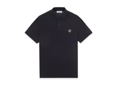 Stone Island 2SC17 Stretch Cotton Pique Polo Shirt - 23SS "Navy Blue"