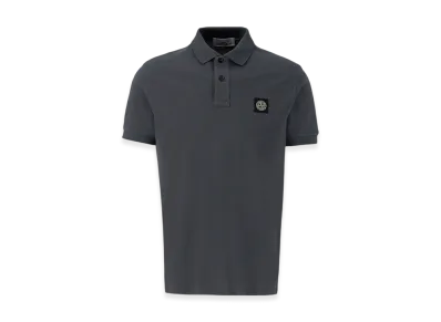 Stone Island 2SC17 Stretch Cotton Pique Polo Shirt - 23FW "Lead Grey"
