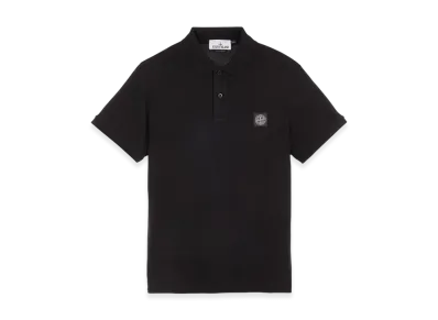 Stone Island 2SC17 Stretch Cotton Pique Polo Shirt - 23FW "Black"