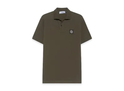 Stone Island 2SC17 Stretch Cotton Pique Polo Shirt - 23FW "Olive Green"