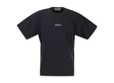 Stone Island 2RC89 'Scratched Paint One' Print Short Sleeve T-Shirt - 24SS "Navy Blue"