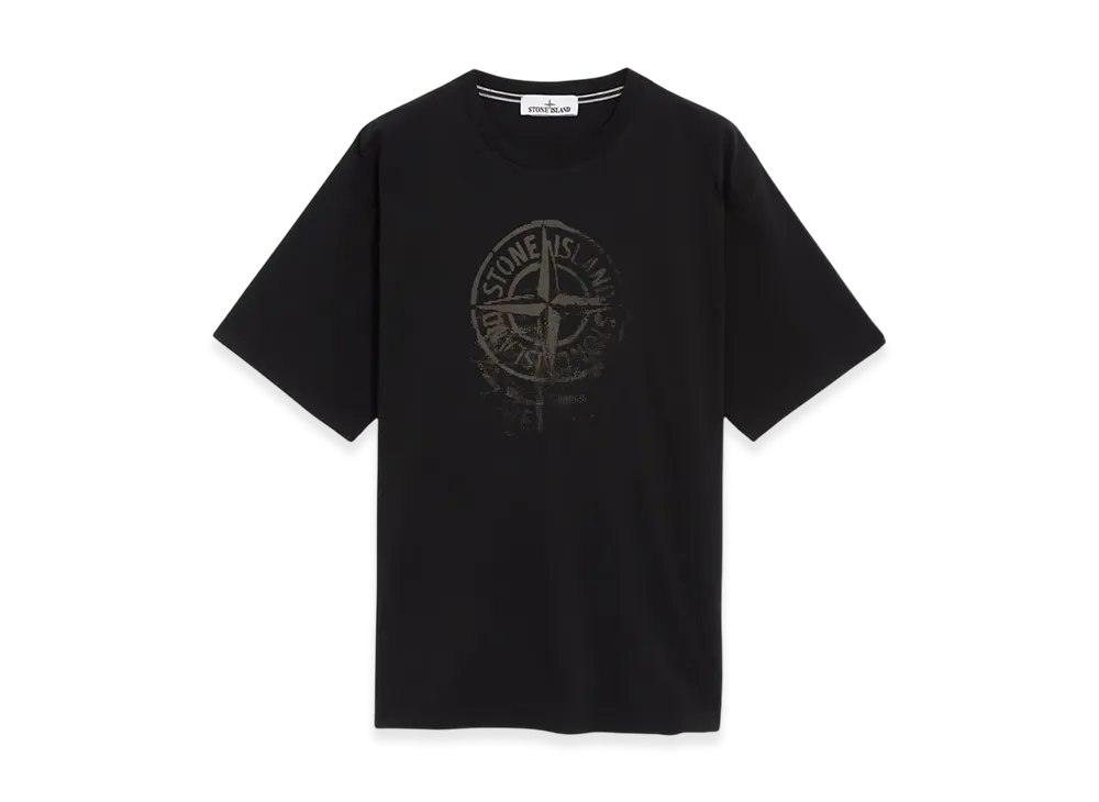 Stone Island 2RC87 'Reflective One' Print - 24SS "Black"