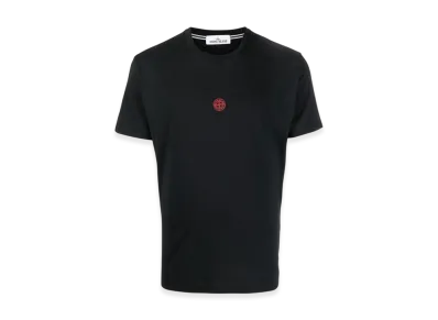 Stone Island 2NS97 30/1 Cotton Jersey Solar Eclipse Three Print Garment Dyed T-Shirt - 22SS "Black"