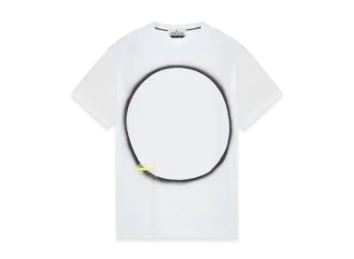 Stone Island 2NS95 30/1 Cotton Jersey Solar Eclipse One Print Garment Dyed T-Shirt - 22SS "White"