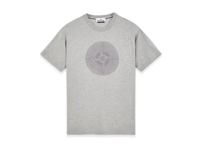 Stone Island 2NS92 Industrial Two Print Garment Dyed Short Sleeve T-Shirt - 23FW "Dust Melange"