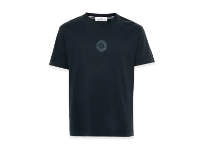 Stone Island 2NS92 Cotton Jersey T-Shirt with Seasonal Quilting One Print - 24FW "Navy Blue"