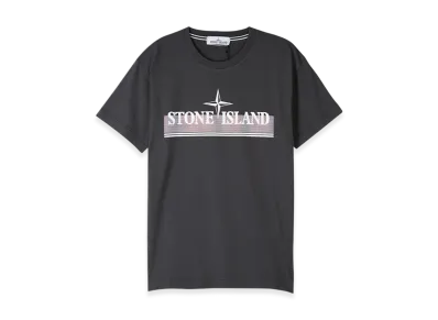 Stone Island 2NS92 30/1 Cotton Jersey Tricromia One Print Garment Dyed T-Shirt - 22SS "Dark Grey"