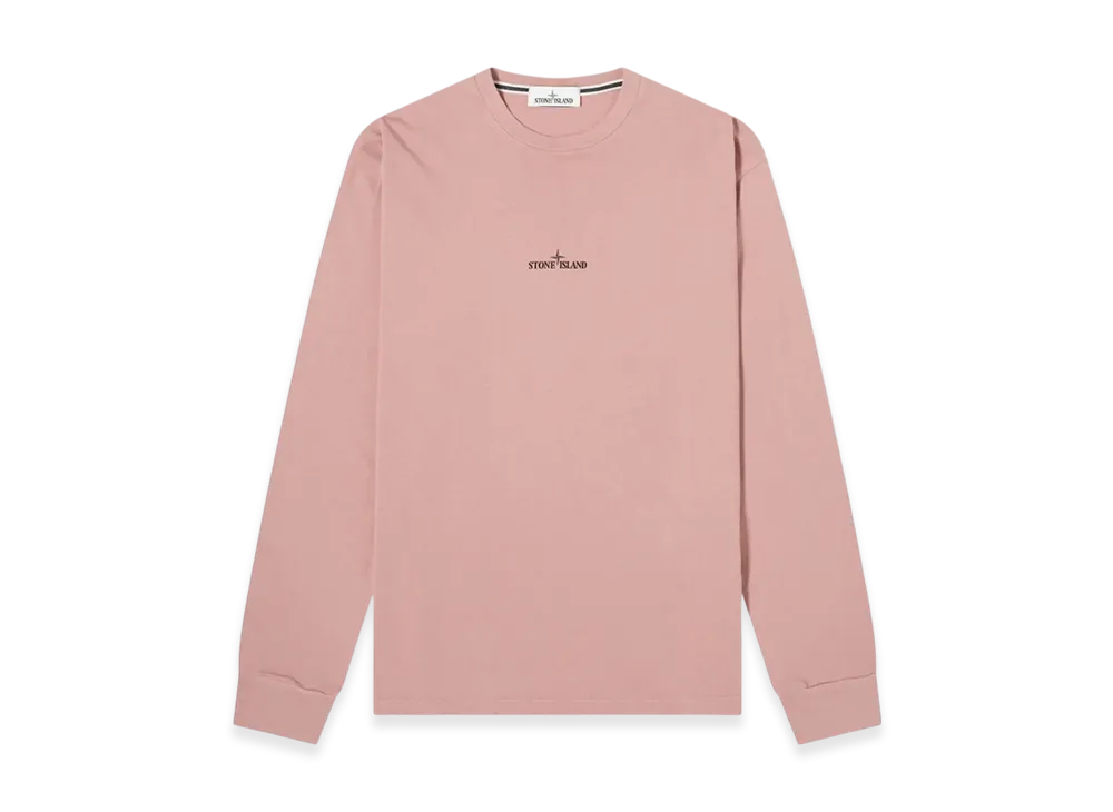 Stone Island 2ML82 Stencil Three Long Sleeve T-Shirt - 21SS "Rose Pink"