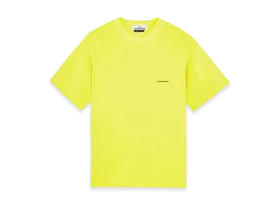 Stone Island 22379 Short Sleeve Cotton T-Shirt - 24SS "Neon Yellow"