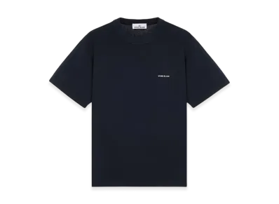 Stone Island 22379 Short Sleeve Cotton T-Shirt - 24SS "Blue"
