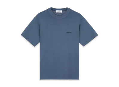 Stone Island 22379 Short Sleeve Cotton T-Shirt - 24SS "Avio Blue"