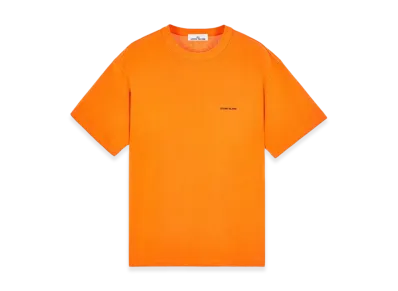 Stone Island 22379 Short Sleeve Cotton T-Shirt - 24SS "Orange"