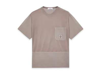 Stone Island 22044 Cotton Jersey Garment Dyed Short Sleeve T-Shirt - 24SS "Dove Gray"