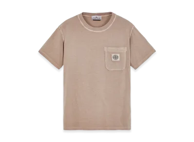 Stone Island 21957 Organic Cotton Jersey Fissato Effect T-Shirt - 23SS "Dove Grey"