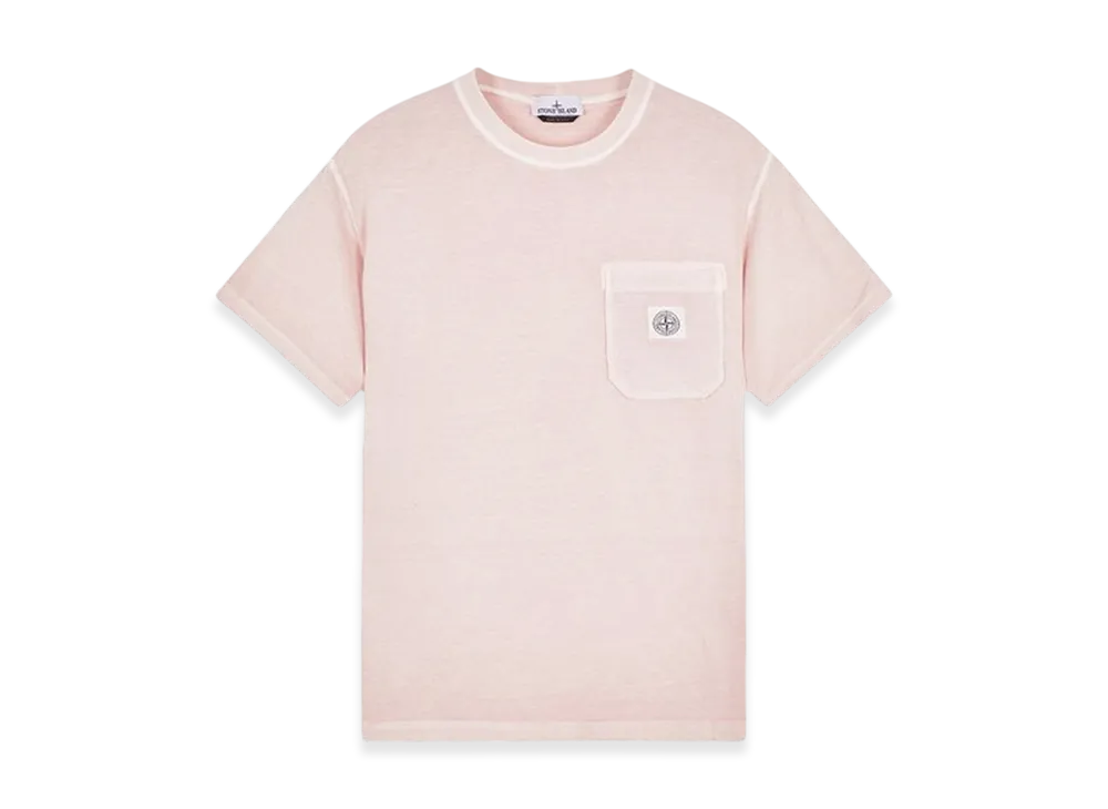 Stone Island 21957 Fissato Treatment Short Sleeve Organic Cotton T-Shirt - 24SS "Pink"
