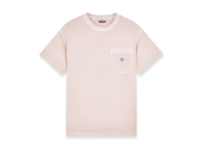 Stone Island 21957 Fissato Treatment Short Sleeve Organic Cotton T-Shirt - 24SS "Pink"