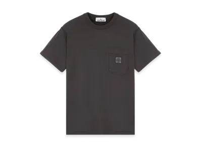 Stone Island 21957 Fissato Treatment Short Sleeve Organic Cotton T-Shirt - 24SS "Steel Gray"