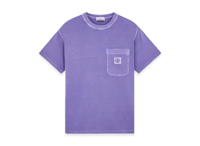 Stone Island 21957 Fissato Treatment Short Sleeve Organic Cotton T-Shirt - 24SS "Lavender"