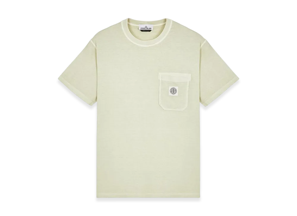 Stone Island 21957 Fissato Treatment Short Sleeve Organic Cotton T-Shirt - 24SS "Pistachio Green"