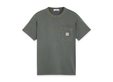 Stone Island 21957 Fissato Treatment Short Sleeve Organic Cotton T-Shirt - 24SS "Musk Green"