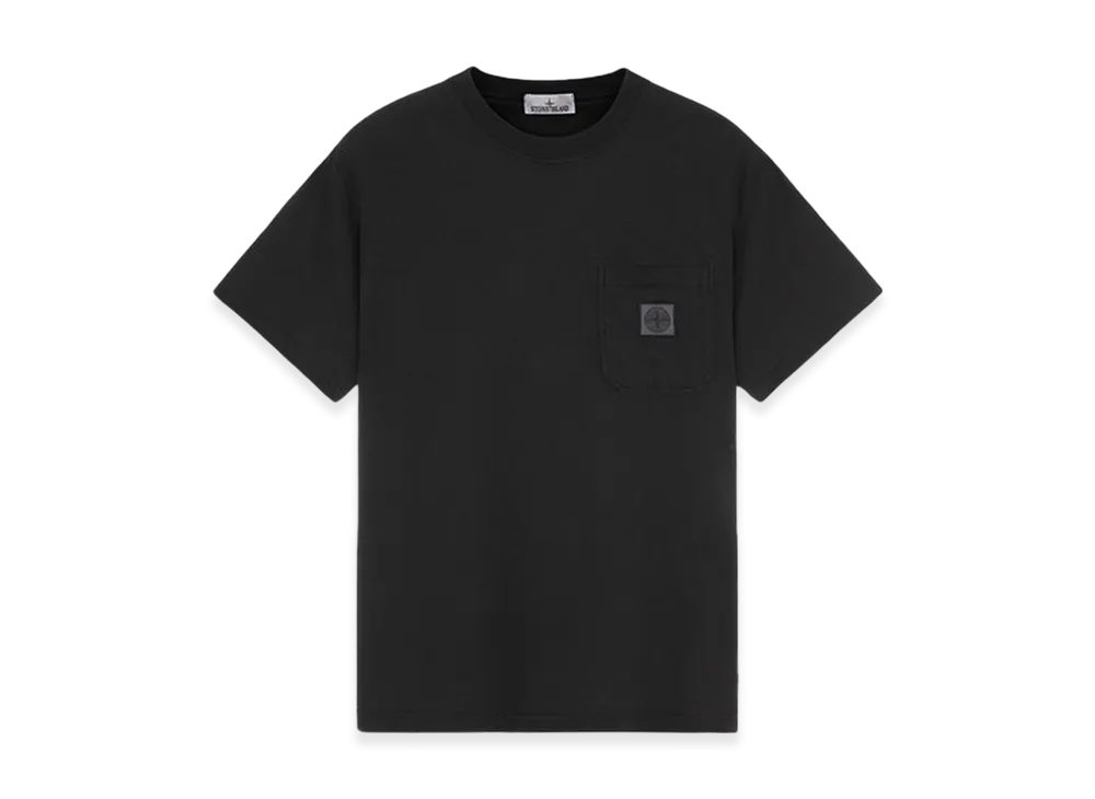Stone Island 21957 Fissato Treatment Short Sleeve Organic Cotton T-Shirt - 24SS "Black"