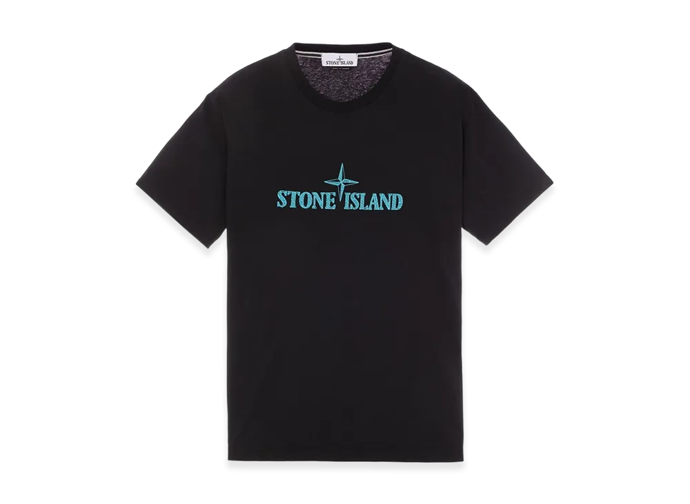 Stone Island 21579 Stitches Two Embroidery T-Shirt - 23SS "Black"