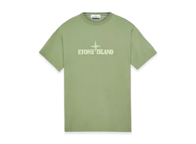 Stone Island 21579 Stitches Two Embroidery T-Shirt - 23SS "Sage Green"