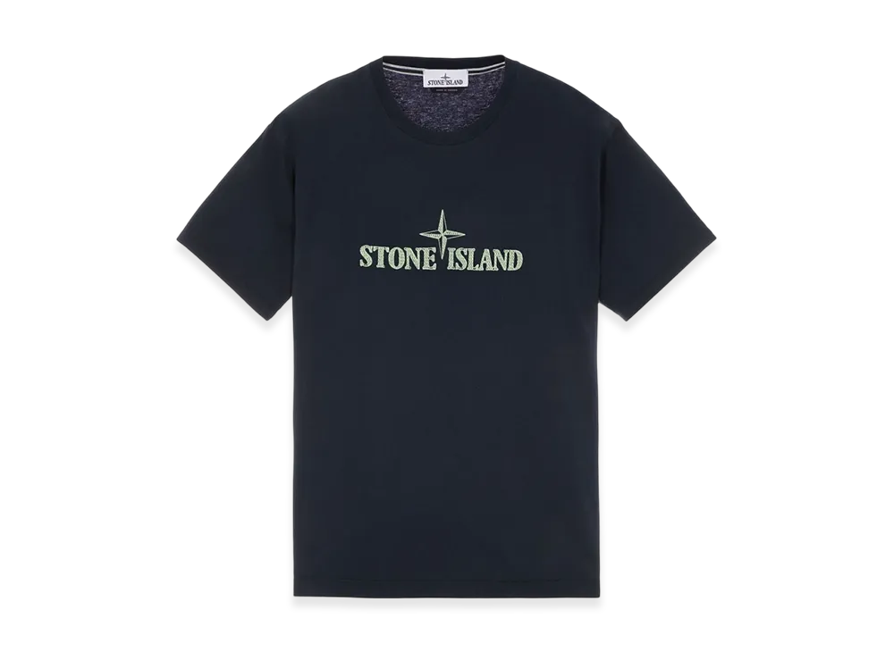 Stone Island 21579 Stitches Two Embroidery T-Shirt - 23SS "Blue"
