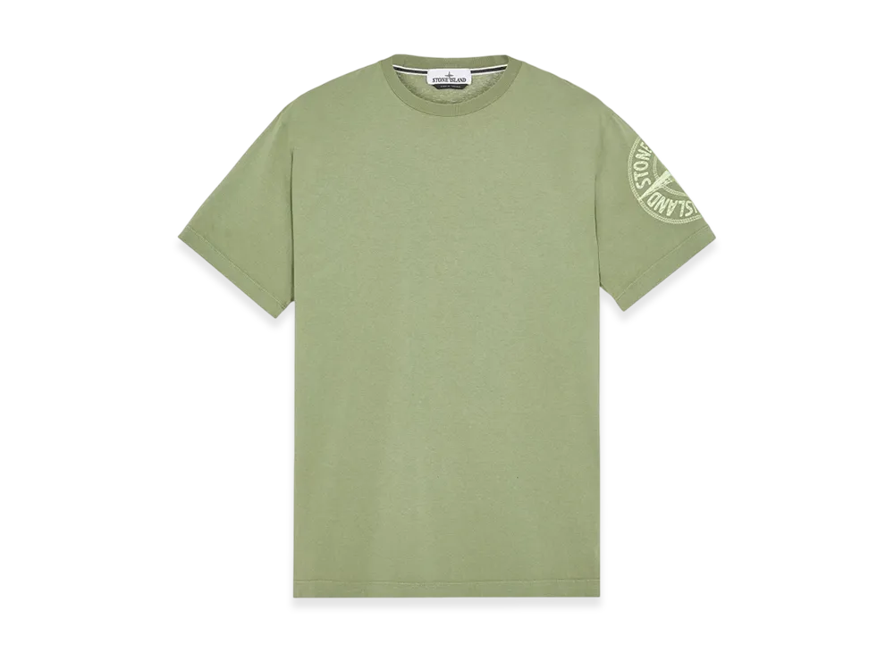 Stone Island 21578 20/1 Stitches One Embroidery T-Shirt - 23SS "Sage Green"