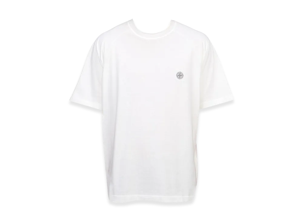 Stone Island 21544 Wappen Patch Cotton Jersey T-Shirt - 24SS "White"