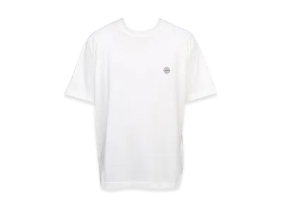 Stone Island 21544 Wappen Patch Cotton Jersey T-Shirt - 24SS "White"