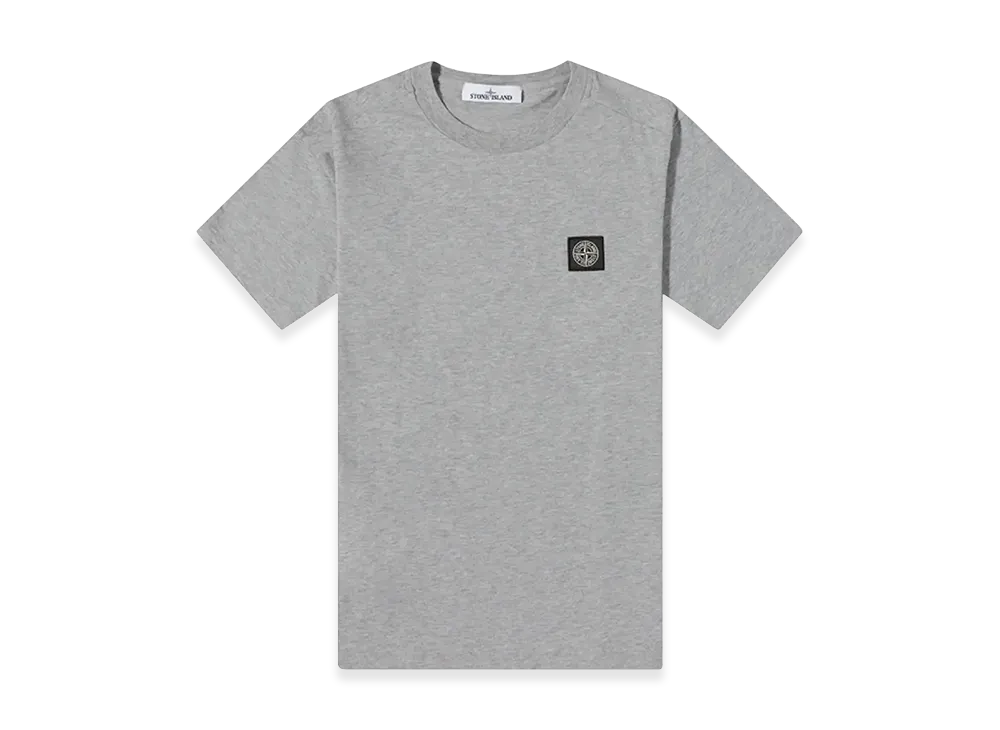 ストーンアイランド 214Q3 ガーメント ダイ コットン ジャージー ショート スリーブ Tシャツ - 22SS "メランジグレー"