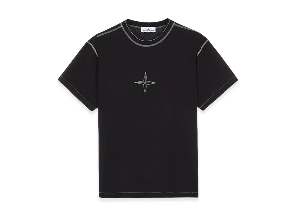 Stone Island 21479 Garment Dyed Short Sleeve T-Shirt - 23FW "Black"