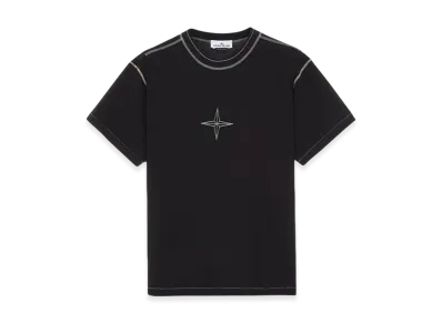 Stone Island 21479 Garment Dyed Short Sleeve T-Shirt - 23FW "Black"