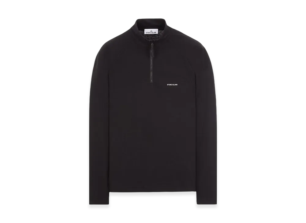 Stone Island 21279 Long-Sleeve Cotton T-Shirt - 24SS "Black"